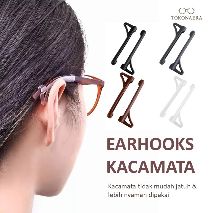Earhook Kacamata Anti Melorot | Pengait Gagang Kacamata Silikon