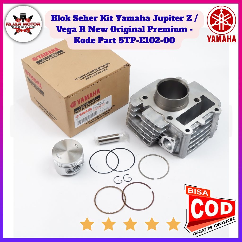 Blok Seher Kit Yamaha Jupiter Z / Vega R New Original Premium - Kode Part 5TP-E102-00
