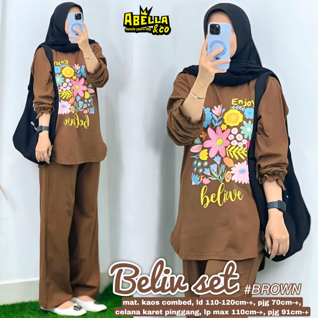 Pakaian Wanita HQ BELIV SET From AbELLA FASHION STORE