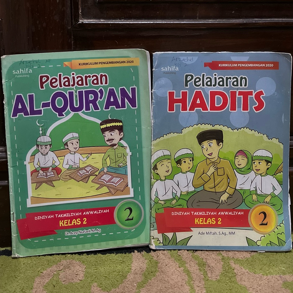 Buku Al-Quran & Hadist, Buku Aqidah & Akhlak MDTA Kelas 2 - Sahifa Publishing Kurikulum 2020