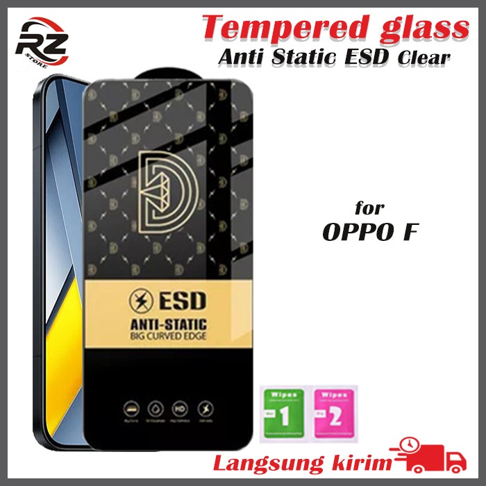 TG FULL glossy kaca anti static tempered glass bening OPPO F1S F5 F7 F9 F11 F15 F17 F19 K3 K5 R17 R1