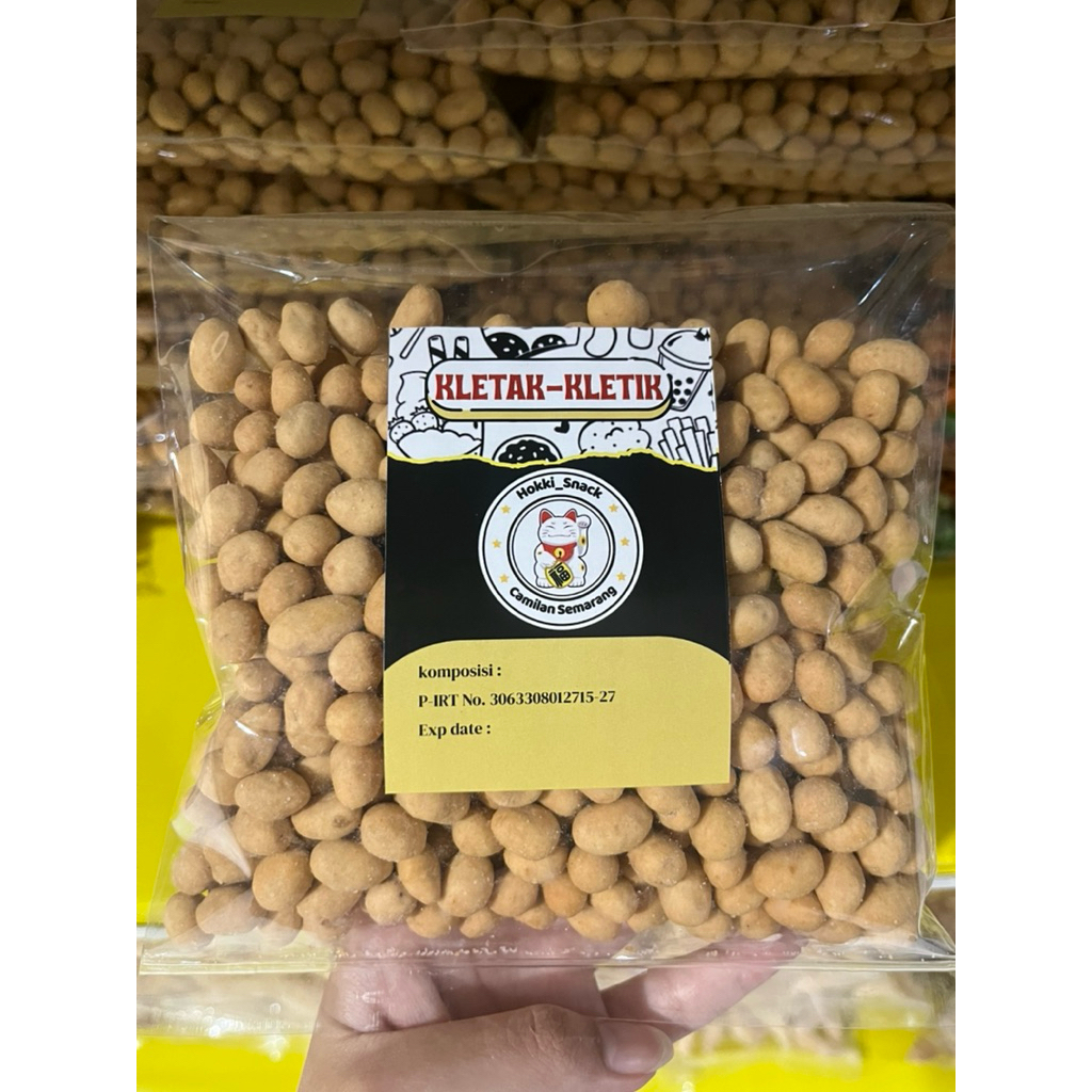 Kacang Telur Oven Asin 250/500gram / Kacang Atom Telur Rasa Asin / Kacang Telur Oven