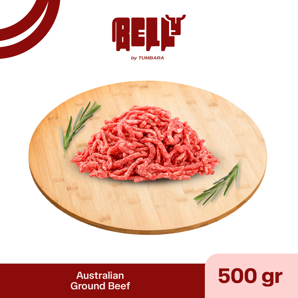 Belly Bites Daging Cincang Sapi Australia Siap Masak Spaghetti & Burger 500gr