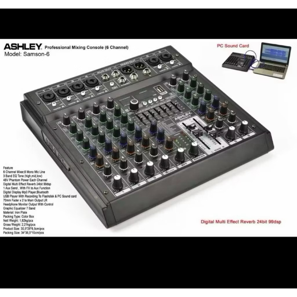 Mixer Ashley Samson 6Chanel Original Mixer 6Chanel Ashley