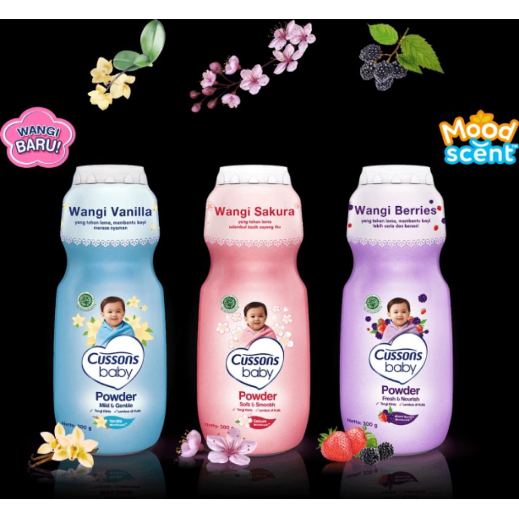 || NA || Bedak Bayi Cussons 100gr + 30gr - Lembut, Aman, Wangi Sakura