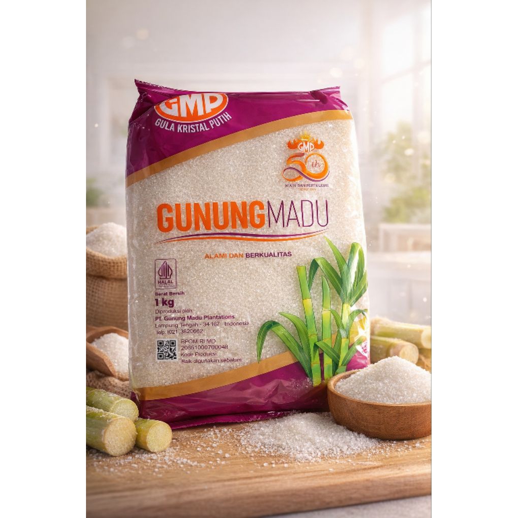 Gula pasir gunung madu 1 kg / gula Gunung madu 1kg / Gunung madu / gula pasir