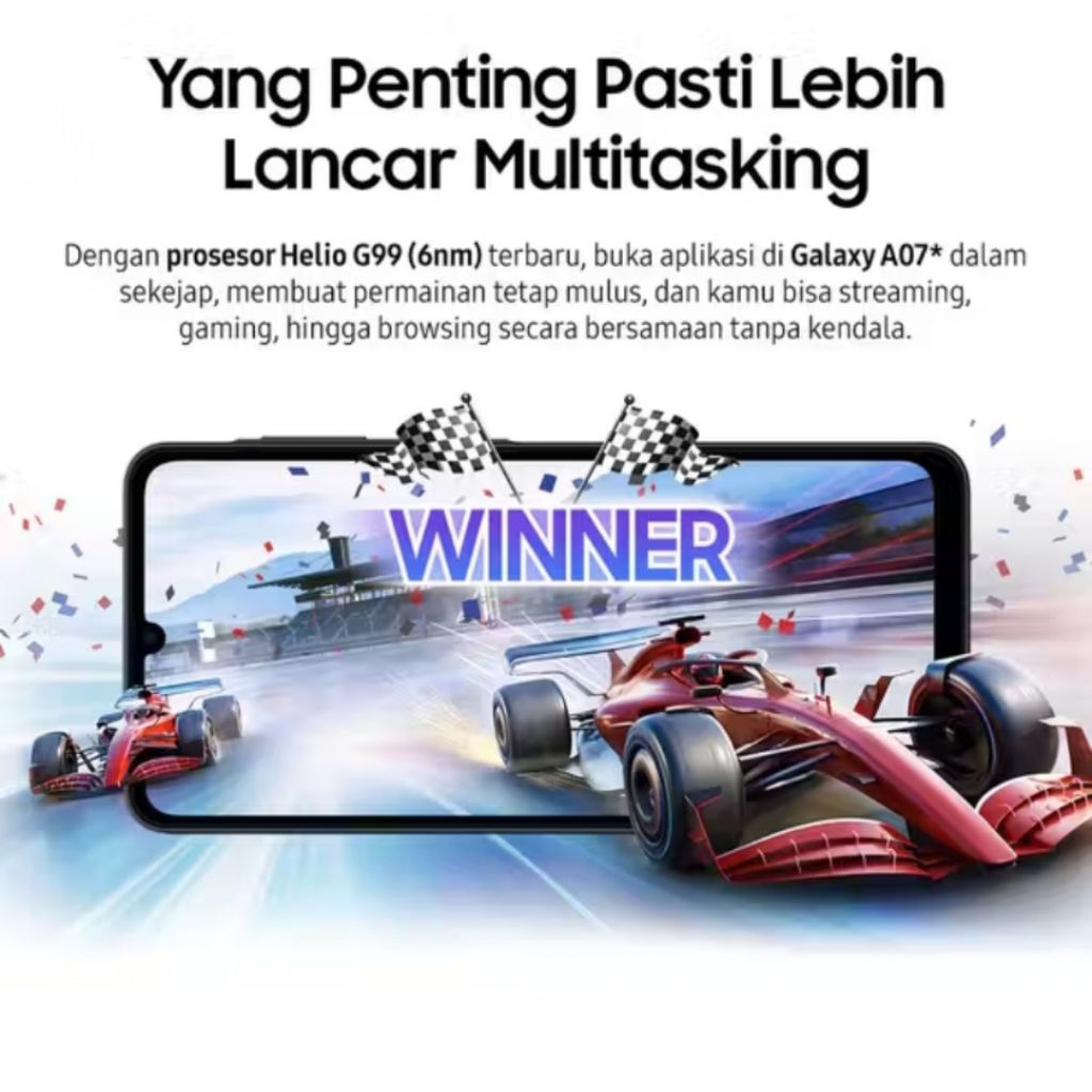 HANDPHONE/HP SAMSUNG GALAXY A07 RAM 4/64 GARANSI RESMI SAMSUNG 12BULAN
