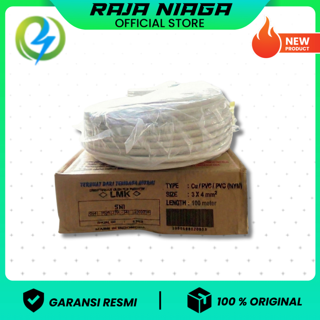 KABEL NYM 3X4 VISICOM 100 METER