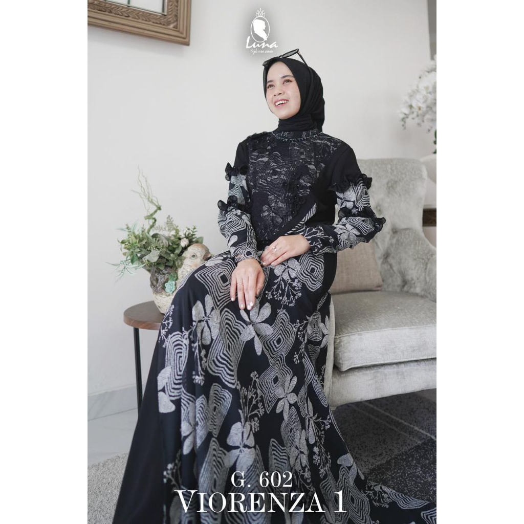Dress Gamis G.602 VIORENZA 1 By Luna Hijab Indonesia