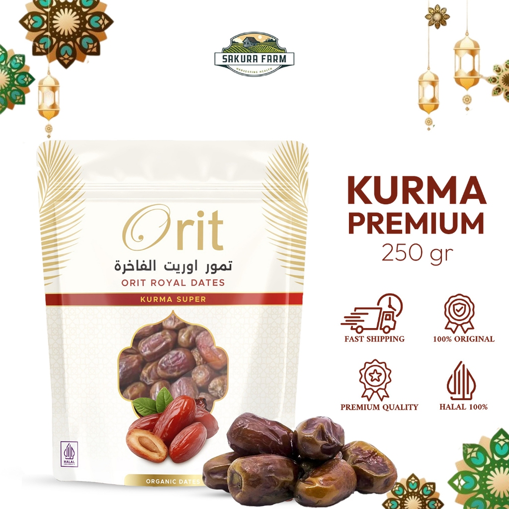 Kurma Sukkari Orit Jumbo Super 250gr Kurma Jumbo Orit Kurma Super Premium 100% Halal