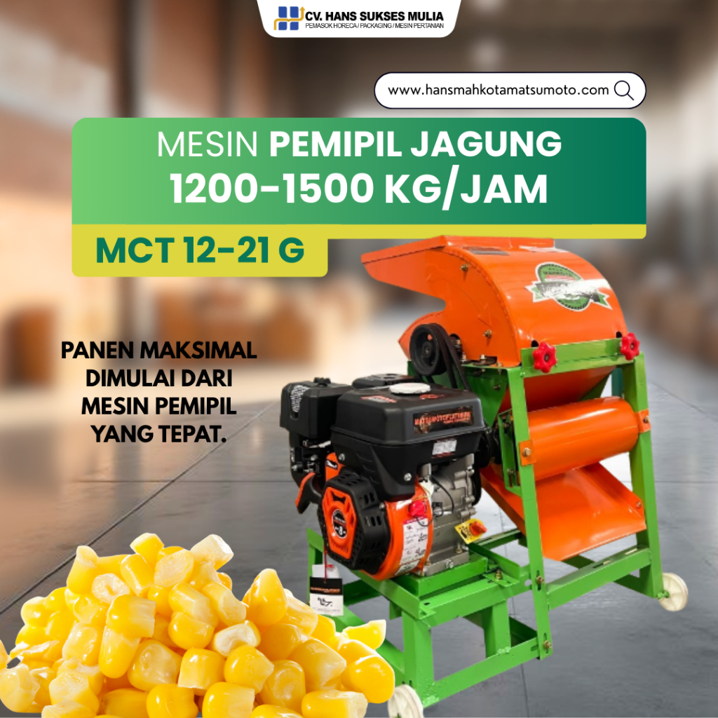 MESIN PEMIPIL JAGUNG (MAHKOTA) MCT12-21 G