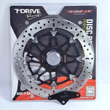 PIRINGAN CAKRAM SHOGUN 110 125 SATRIA TORNADO SET BRAKET DISC BRAKE DISC 300 MM TDRIVE COPY PSM KTC 