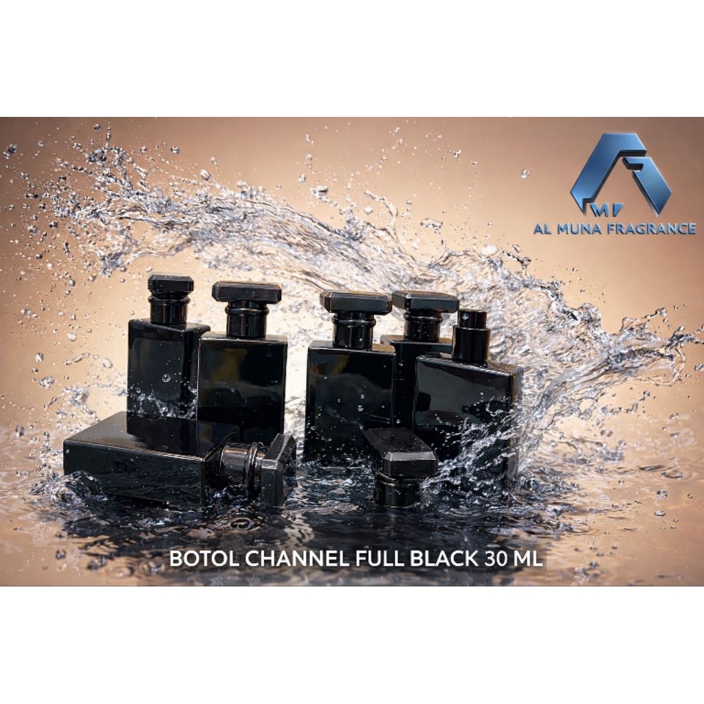 Botol chanel full black 30ml