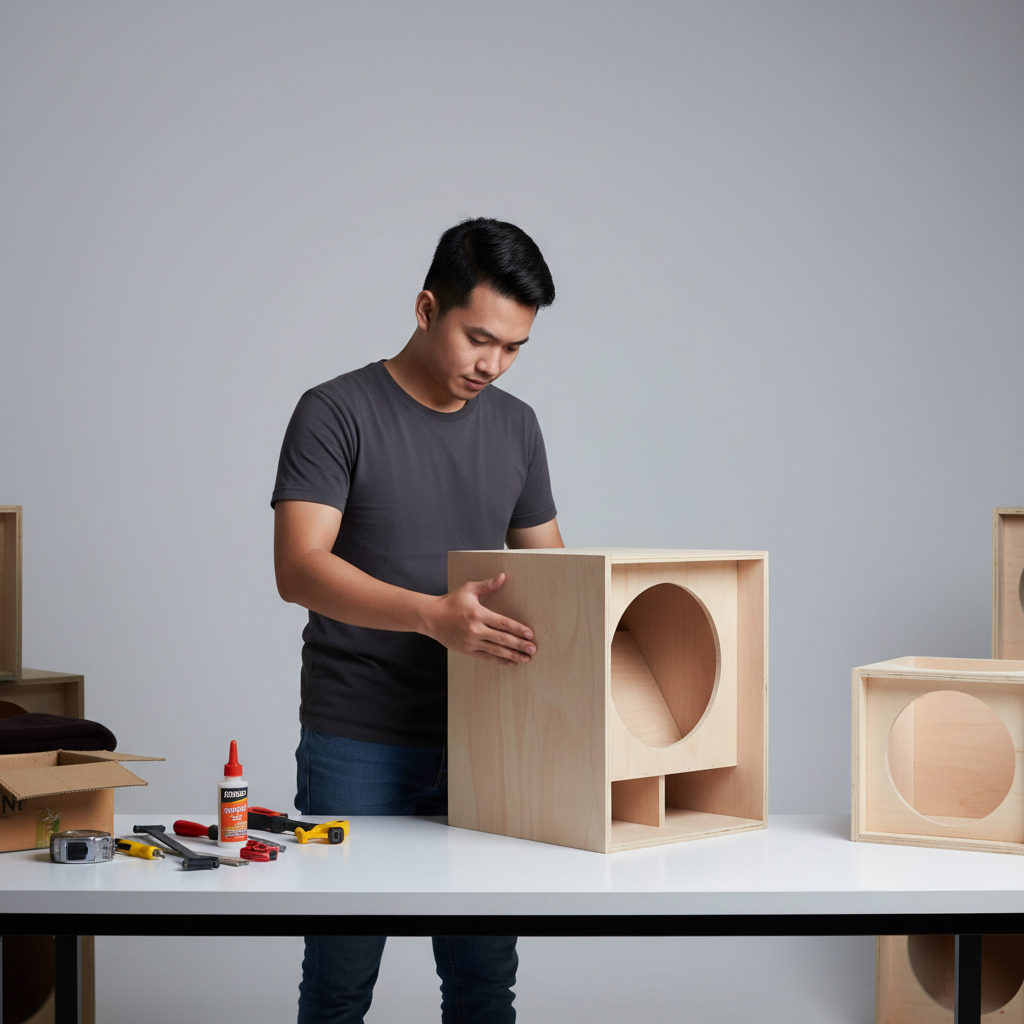 Box Speaker 8,10,12,15 Inch Planar Low-Mid - Sudah Amplas Halus & Ada Lubang Angin