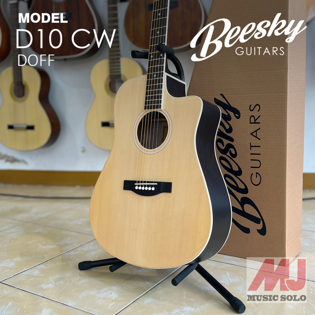 GITAR AKUSTIK BEESKY D10CW CUTAWAY ORIGINAL