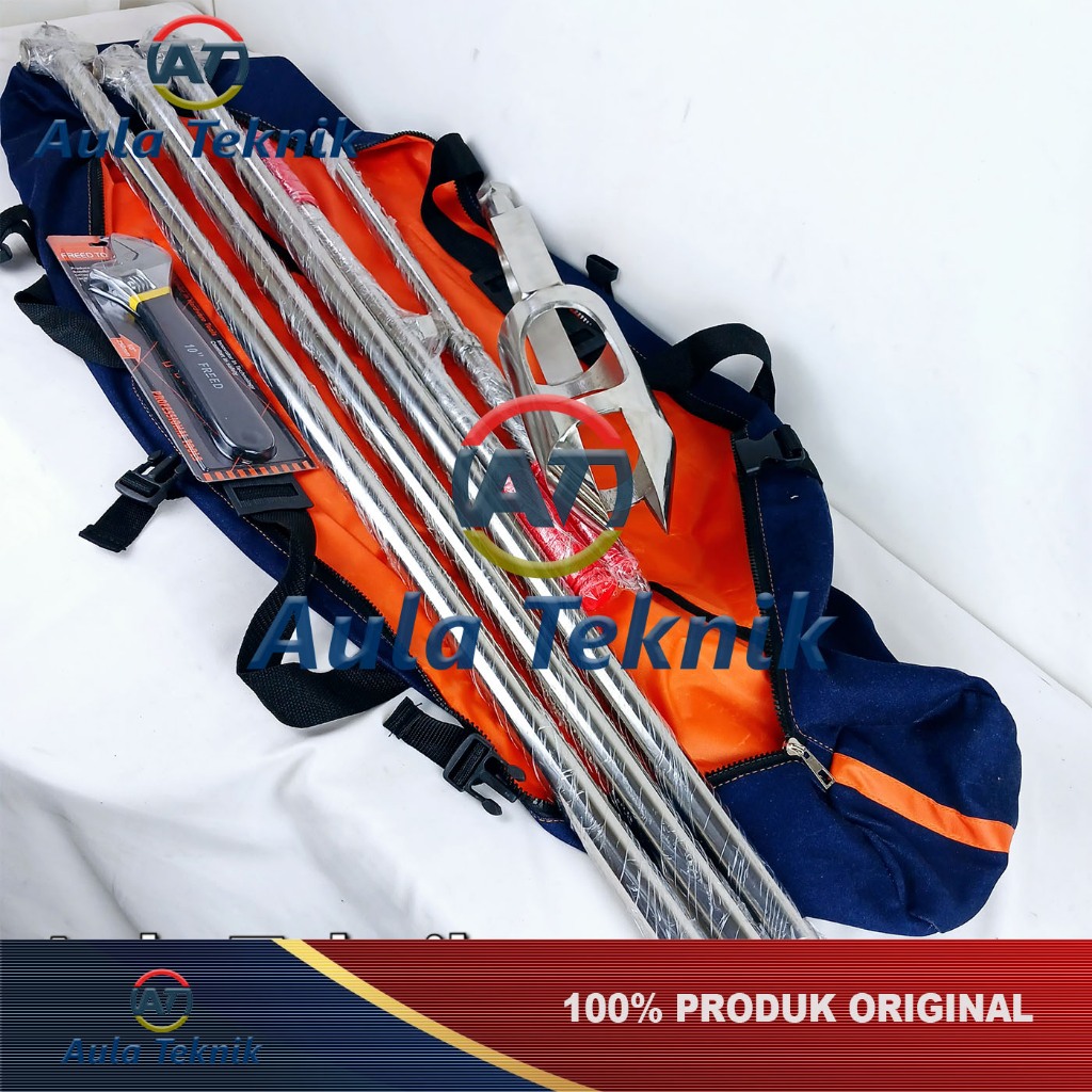 Bor Sampling Tanah Mud Auger 3 Meter - Bor Sampel Auger Mud - Hand Auger set - Bor Tanah Manual