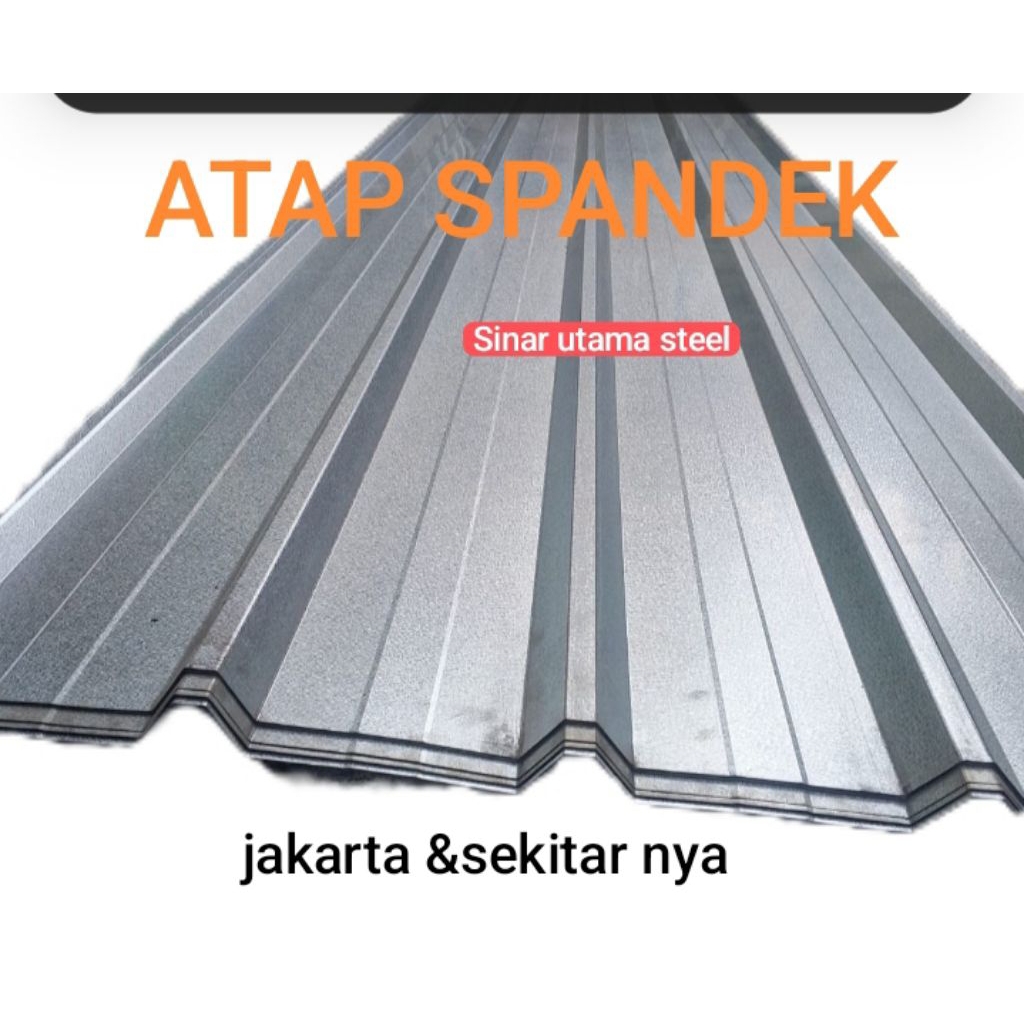 Atap Spandeck 0,45mm /Atap Spandek 0,40mm/atap spandek Galvalum 0,35mm/ atap spandek seng 0,30 3m , 