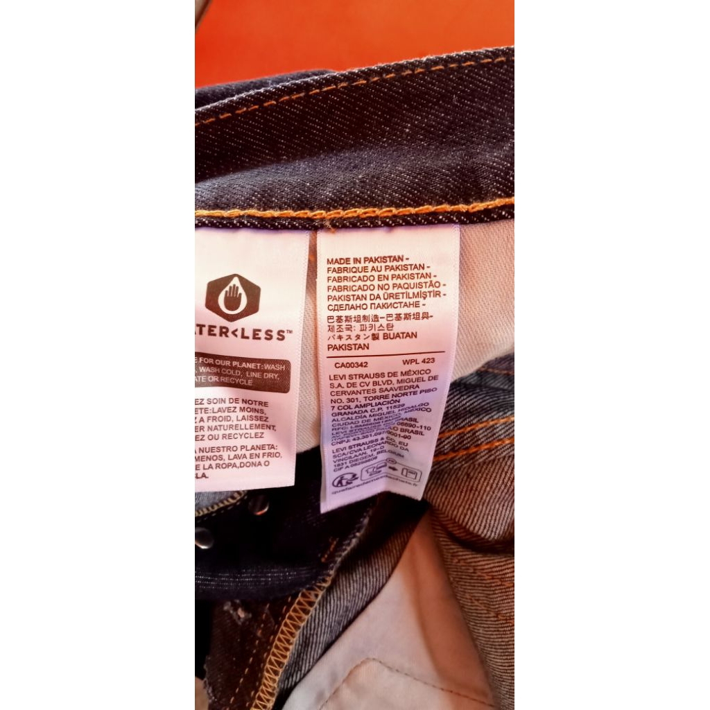 Levis 501,St slim taper biru indigo original