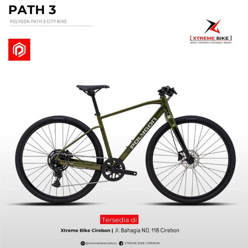 Sepeda Urban 700c Polygon Path 3 - Sepeda Hybrid