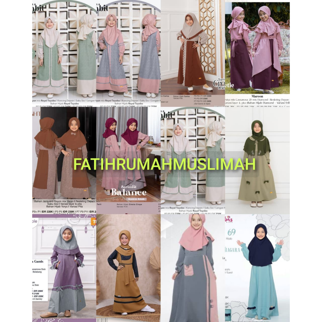 PROMO CUCI GUDANG GAMIS ANAK / GAMIS KIDS / GAMIS ANAK NIBRAS /GAMIS ANAK SEPLY / GAMIS NIBREAS