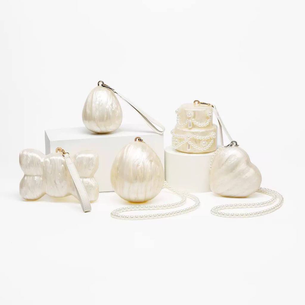 Simone rocha dupe egg cake bag tas pesta unik