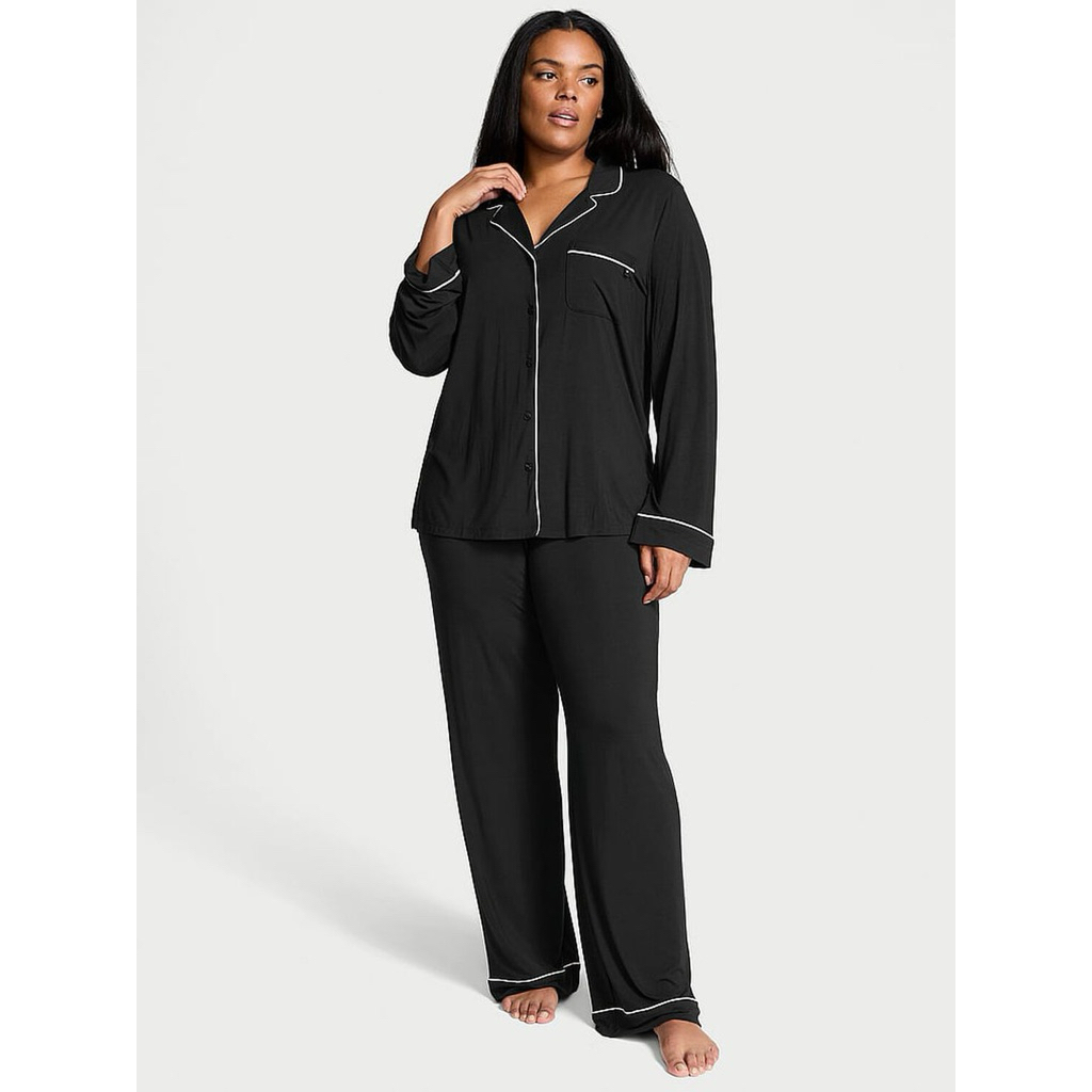 VICTORIA’S SECRET MODAL LONG PAJAMA SET BLACK