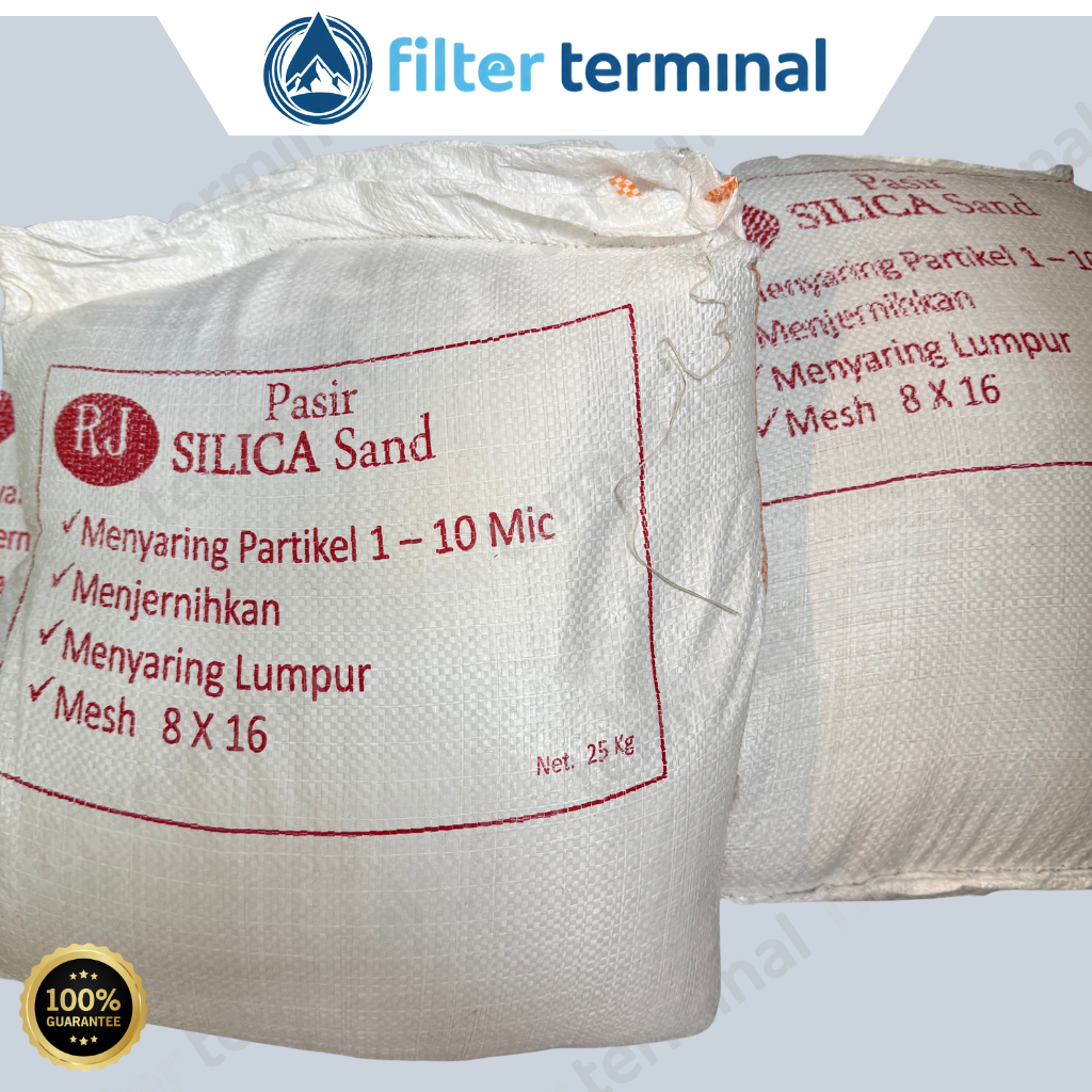 Pasir Silika Media Filter Air - 25 Kg