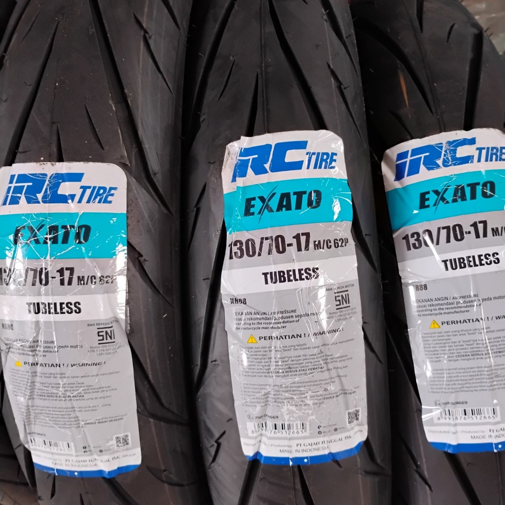 Ban Tubeless IRC Exato 130/70-17 | Ban Motor Ring 17