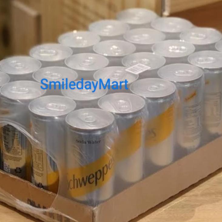 Schweppes Soda Water 250ml / Schweppes Air Soda 24 Kaleng