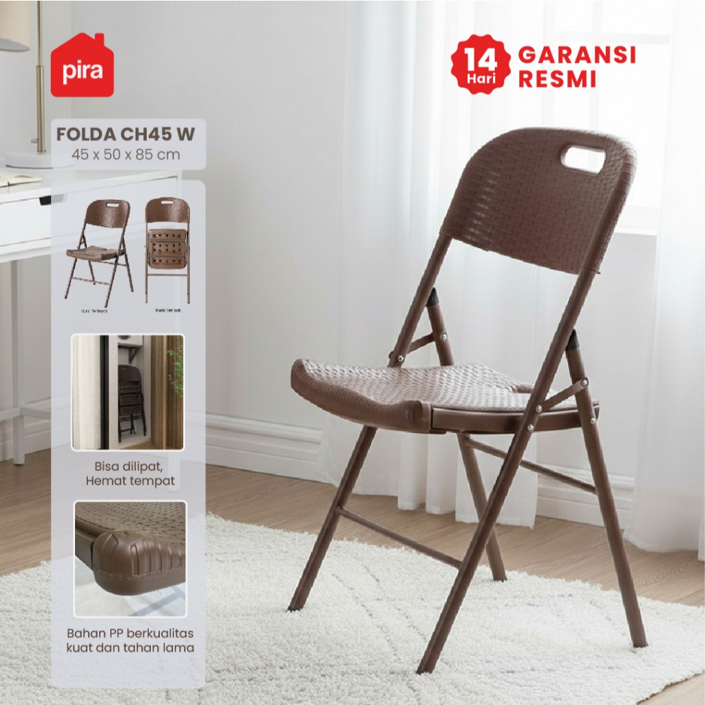 Pira -  Folda CH45 Kursi Lipat Outdoor / Kursi Teras / Kursi Taman