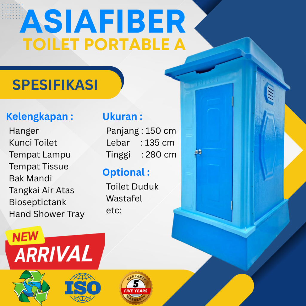 Toilet Portable Type A Ramah Lingkungan