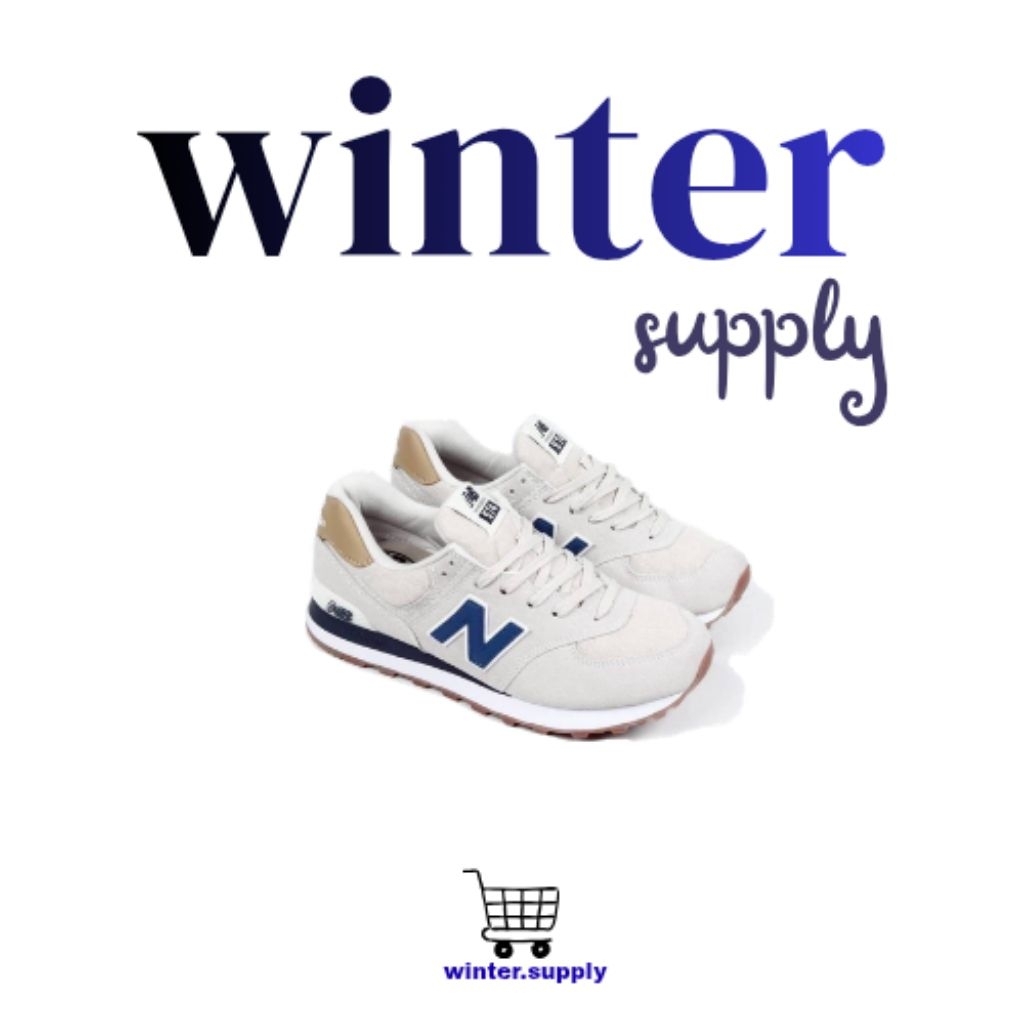 WINTER - Sneakers NB 574 Beige Navy "100% BNIB"