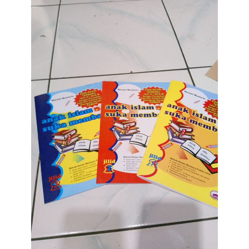 Paket Buku Belajar Membaca AISM jilid 1,2,3 Anak Usia 4-6 Tahun
