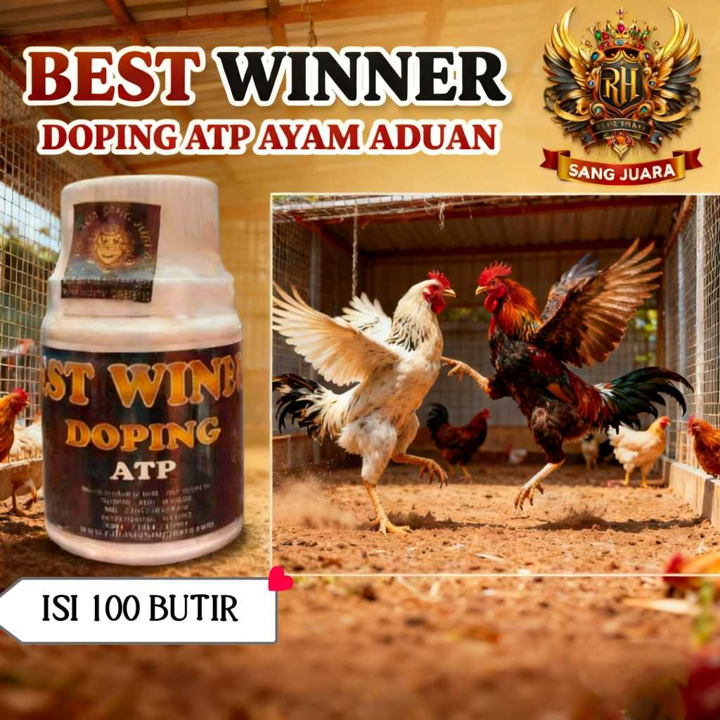BEST WINNER Doping Ayam ATP Isi 100 Butir - Suplemen Untuk Ayam Petarung