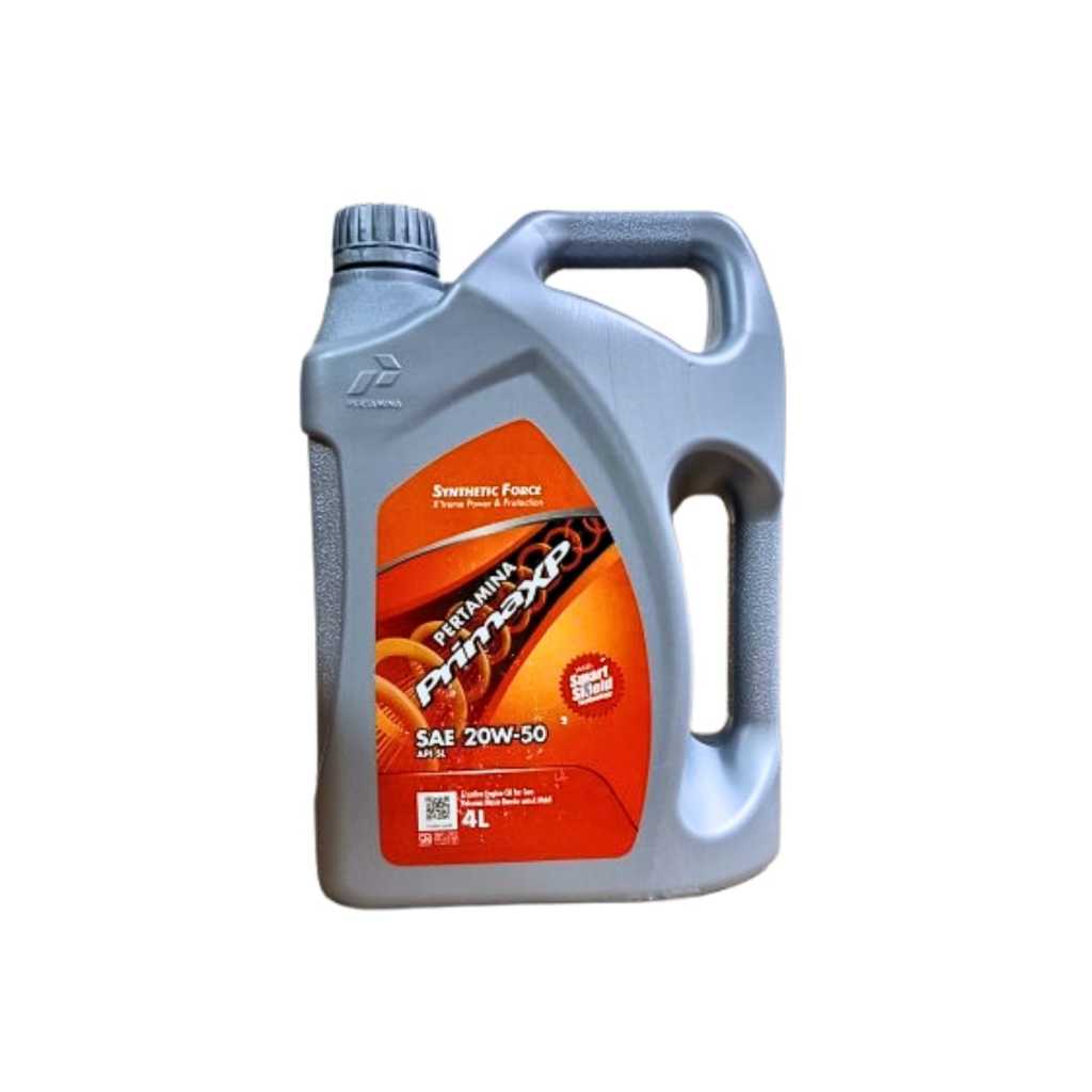 OLI PRIMA XP 4 LITER PERTAMINA / PELUMAS MESIN PRIMA XP/ KEMASAN 4 LITER OLI PELUMAS MESIN