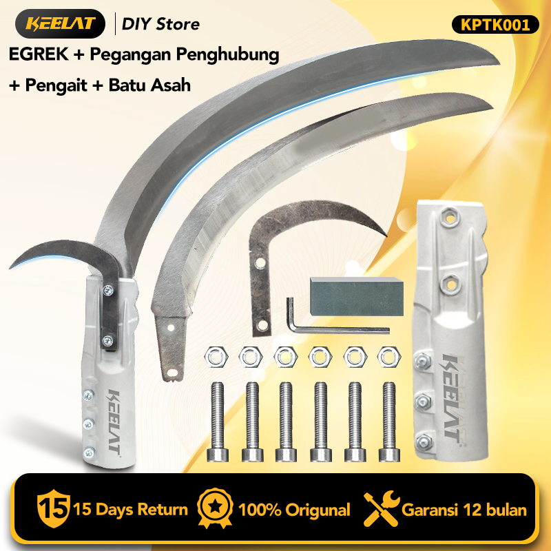 KEELAT—KPTK001  EGREK Pisau egrek sawit PALM KING PRO Fullset  Original