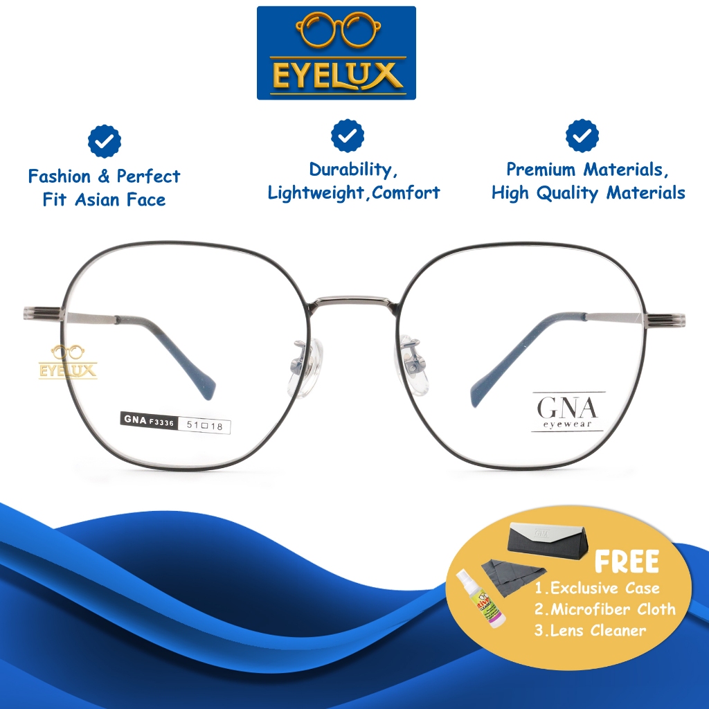 GNA Eyewear / GNA F-3336 / 51-18 / Frame Kacamata GNA Eyewear ORIGINAL