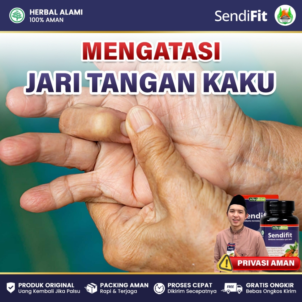 Sendifit Original Obat Jari Tangan Kaku Nyeri Susah Ditekuk, Obat Jari Pelatuk, Obat Trigger Finger
