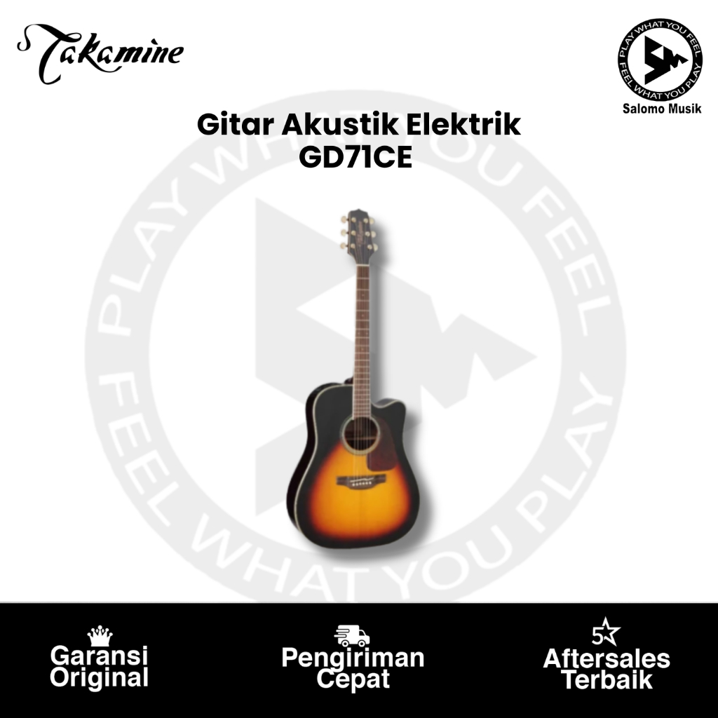 Gitar Akustik Elektrik Takamine GD71CE Original Varian Warna
