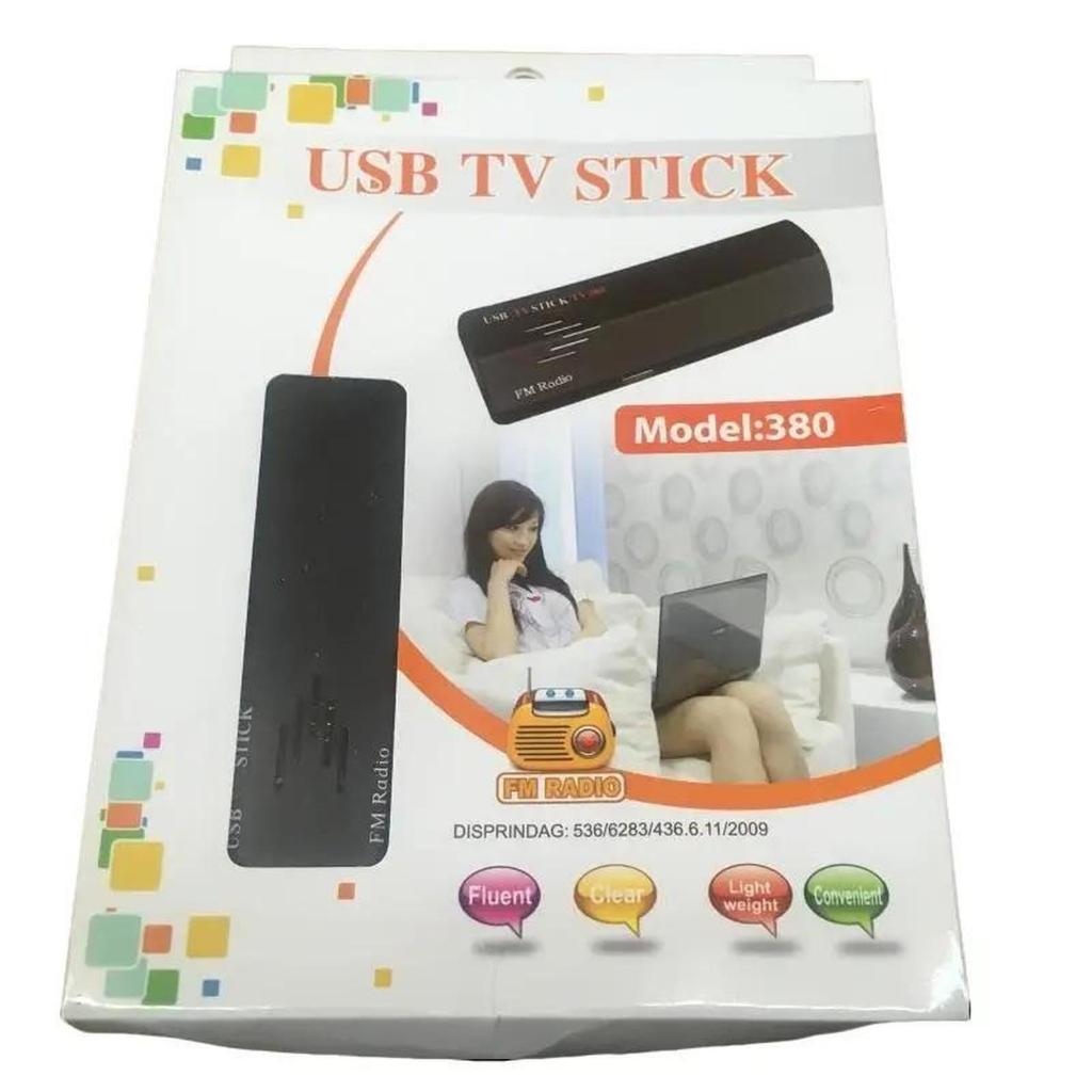 Gadmei USB TV Tuner - USB TV Stick + FM Radio - Model 380 - TV Tuner untuk pc