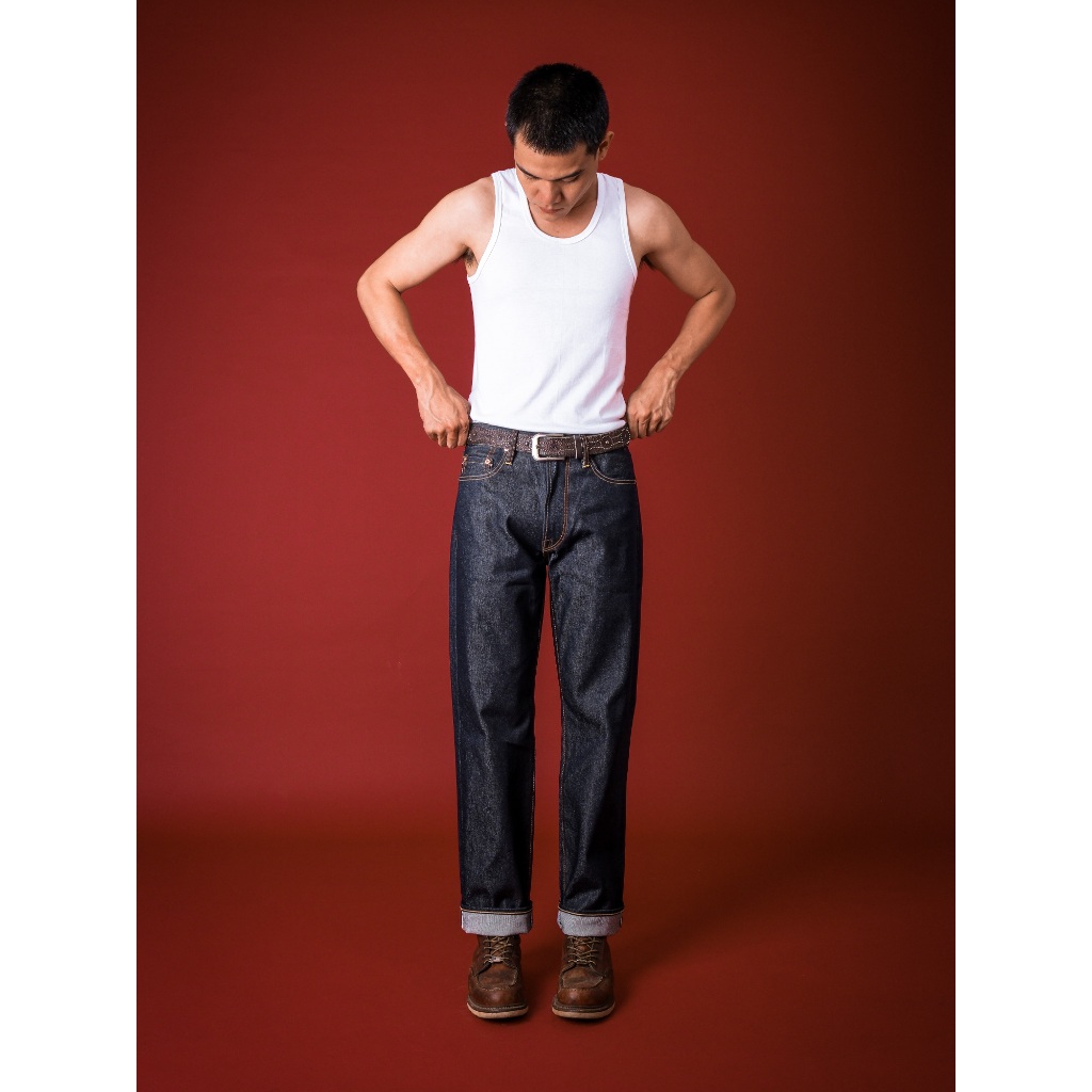 Bespoke Project - Celana Pria Raw Denim Dallas Selvedge Straight Fit