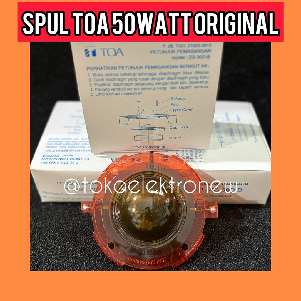 SPUL TOA 50WATT ORIGINAL ZG-30D-B