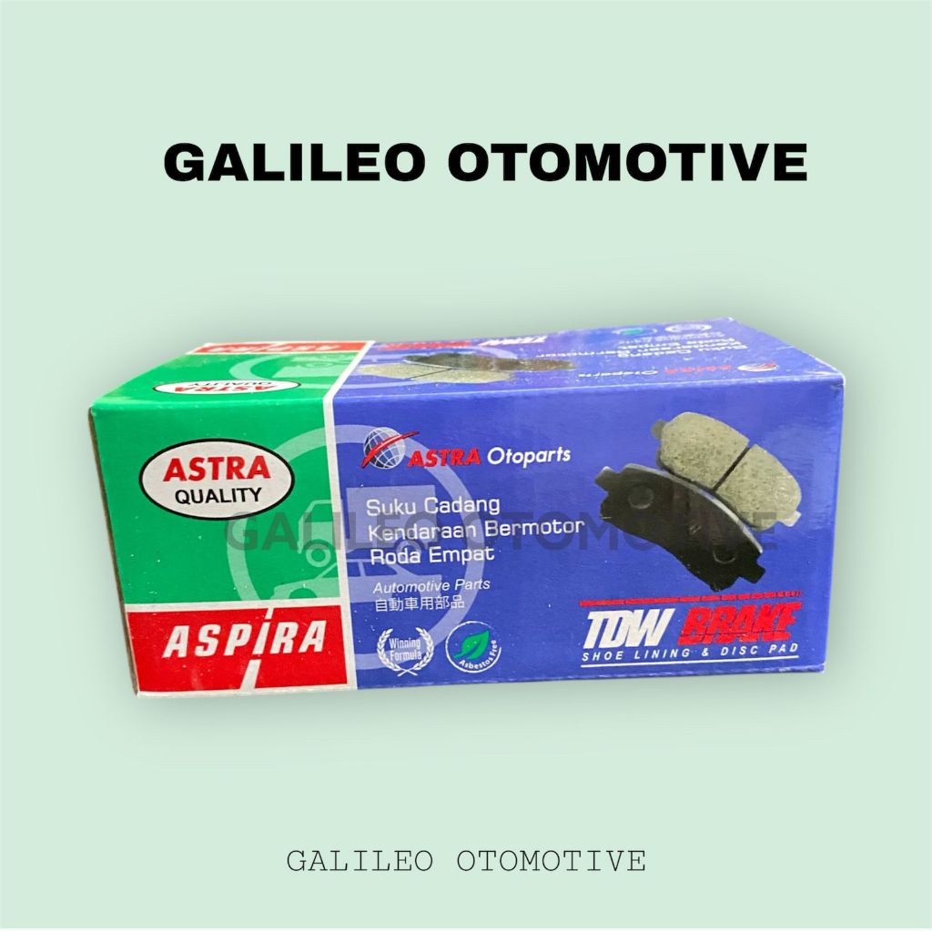 PAKET KAMPAS REM MOBIL AVANZA / XENIA 2004-2021 Merk TDW ASPIRA PT ASTRA Otoparts DEPAN BELAKANG