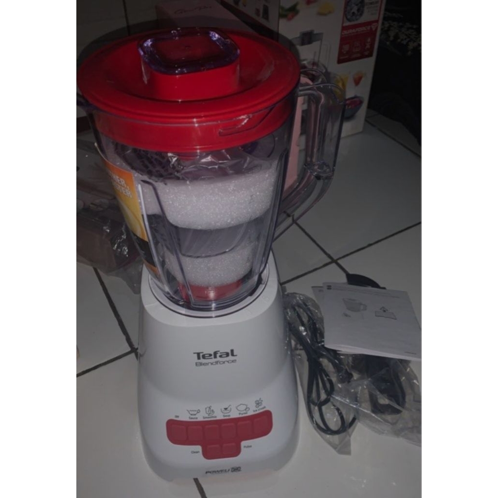 Tefal Blender blend force uni piano bl477 pelumat listrik