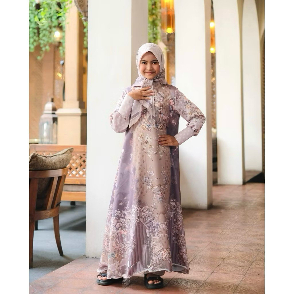 Gamis ivory anak, gamis anak premium, gamis anak terbaru, gamis lebaran, gamis silk premium