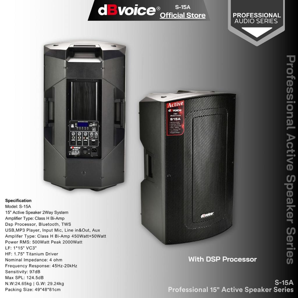 Speaker Aktif dBvoice S15A Original Active dB Voice S15 A DSP + TWS | MELODY CLASSIC