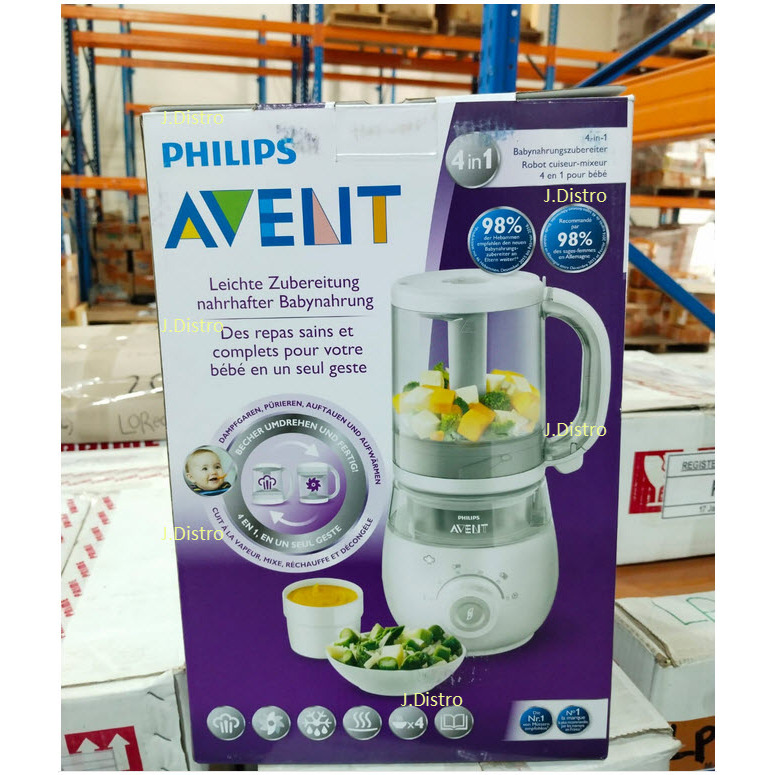 Philips Avent Blender 4 IN 1 Alat MPASI Makanan Bayi [MURAAH CUCI GUDANG]