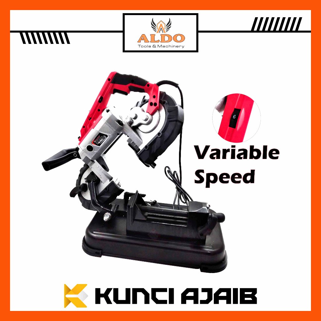 ALDO 2103 Mesin Bandsaw Potong Besi Metal Gergaji Duduk Band Saw Pita