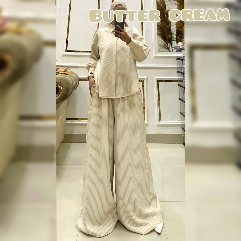 Queenasyari - BECCA Setelan Celana Jumbo Ld 120-150 Bahan Katun Semi Wool Premium Adem Nyaman Modis 