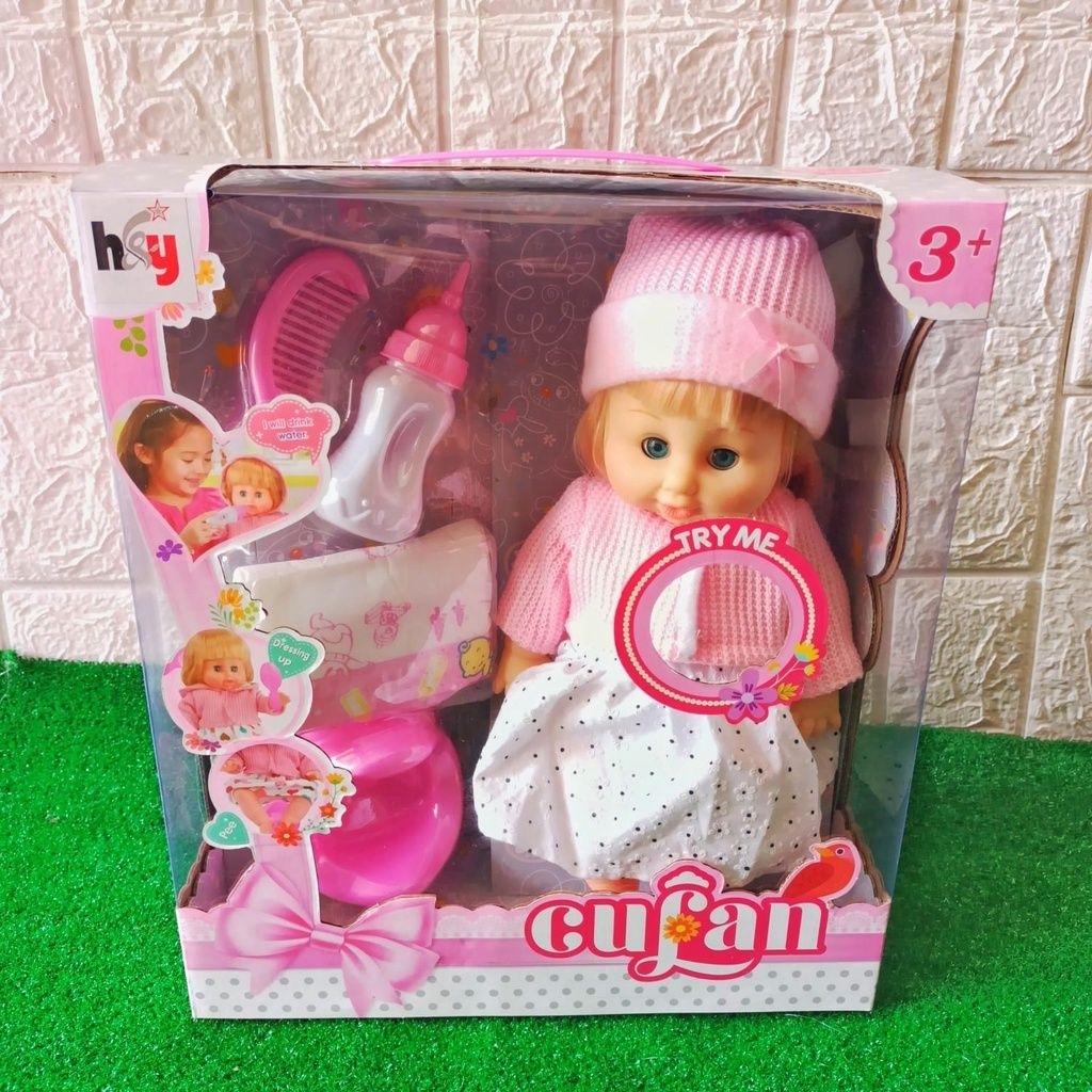 Boneka bayi bisa pipis nangis ketawa